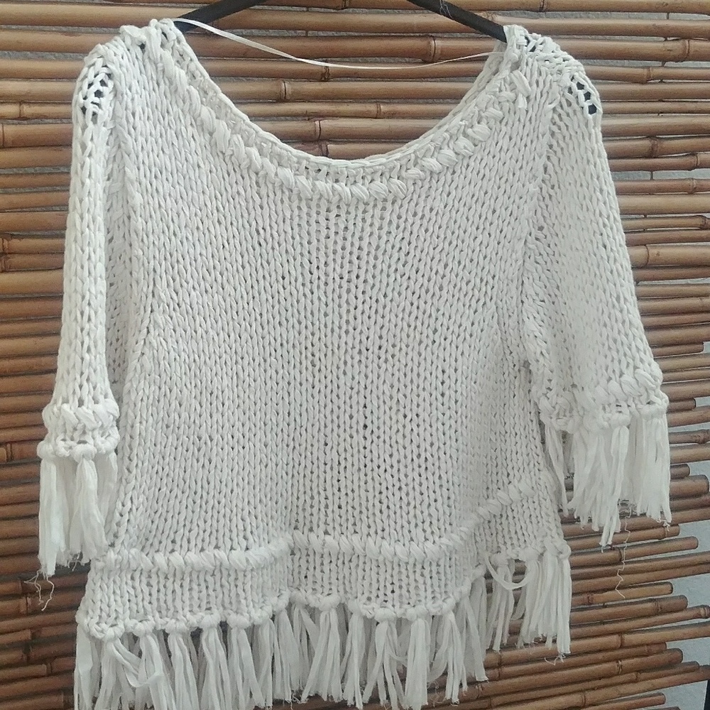 Free People Fringe sweater small